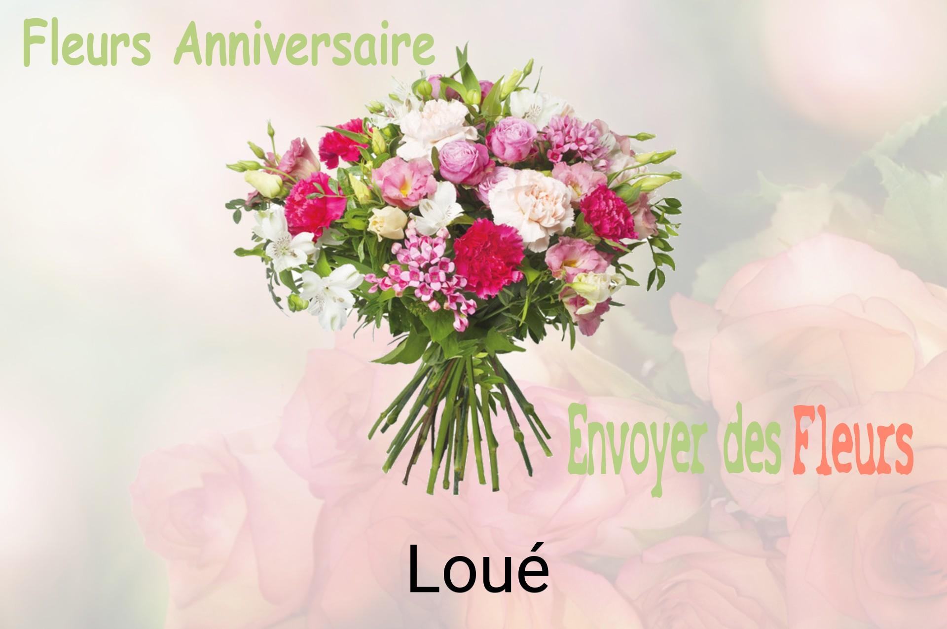 Bouquet de fleurs d’anniversaire livré à Loué
